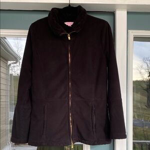 Lilly Pulitzer 🌸 Black Zip-Front Jacket - Classic Everyday Coat